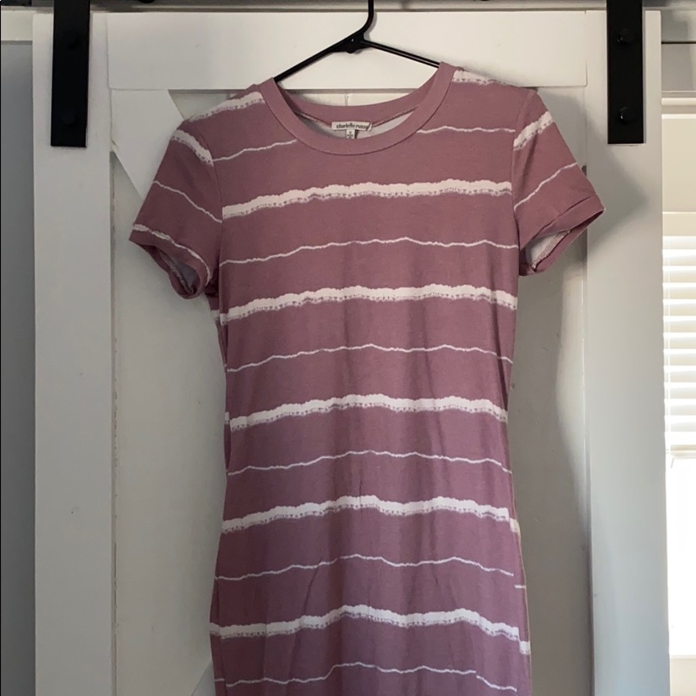 Charlotte Russe purple and white dress